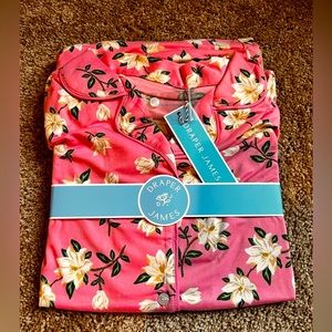 Draper James “ Floral Sara Pajama Set in Pink Magnolia “ 💗🌸🤍